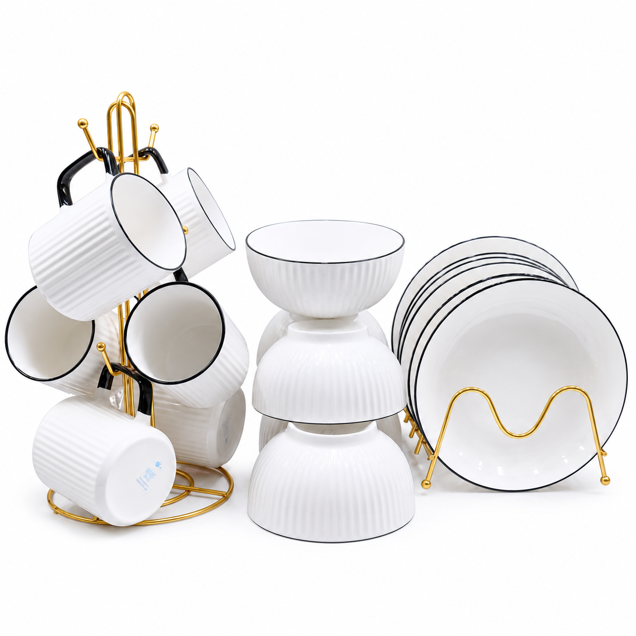 24PCS Premium Japanese Ceramic Dinner Set - Image 4